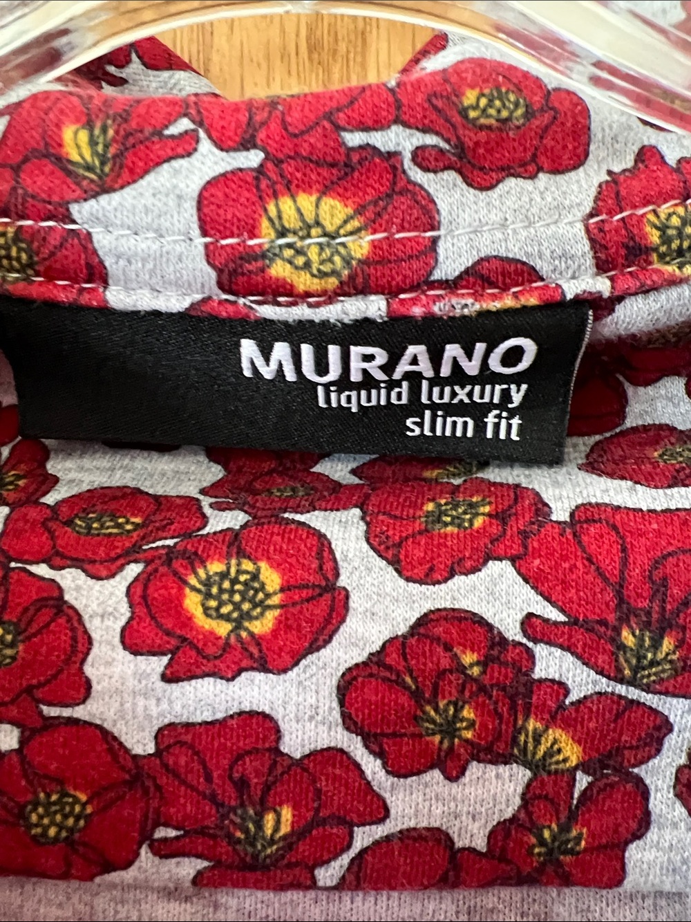 Murano Floral Dress Button-Down Polo - Picture 3 of 4